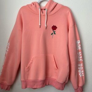 Rose Emblem Hoodie Womens Large